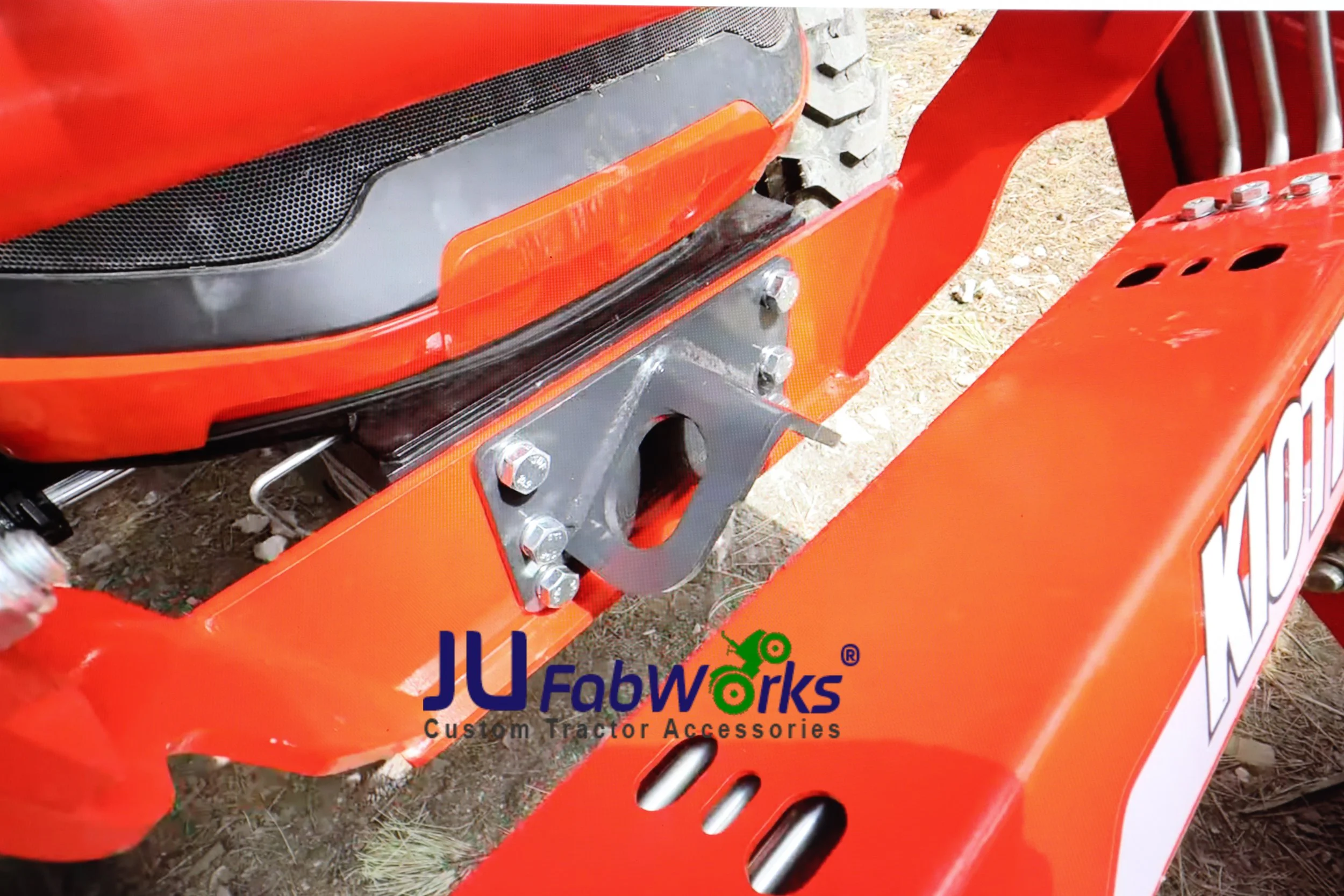Bolt On Grab Hooks with Trailer Hitch Receiver, Tie Down Points